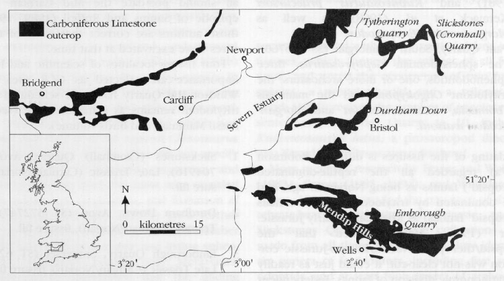 Vertebrate bearing Fissure Deposits Of South West England And South 